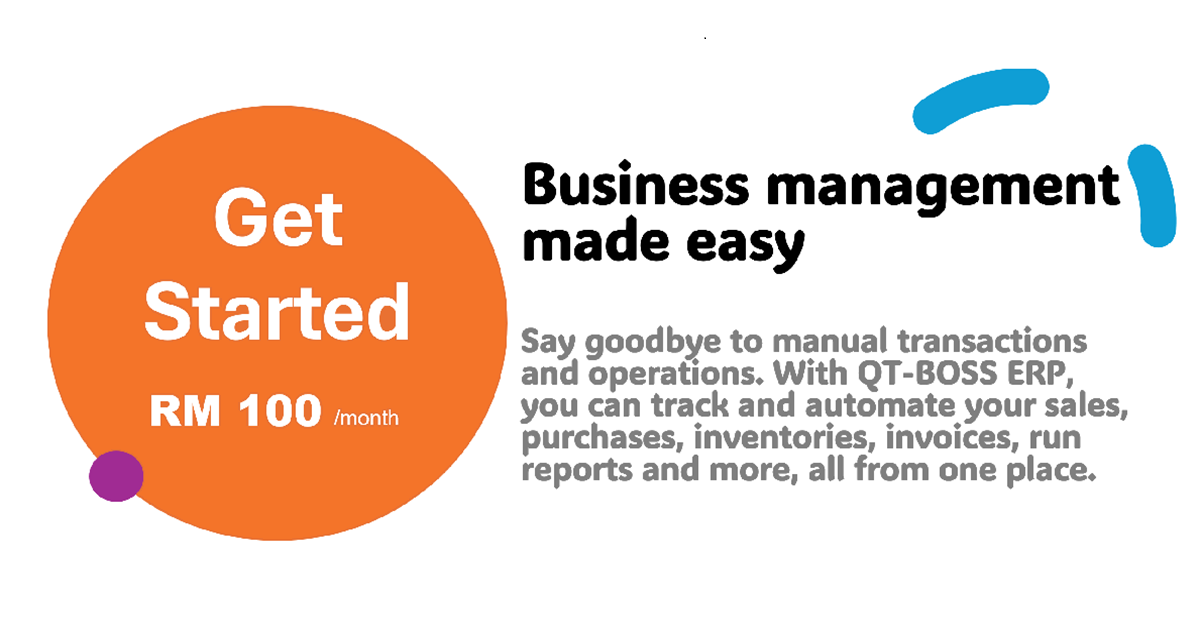 BOSS ERP Promotion 2024 starts from RM 100 per month